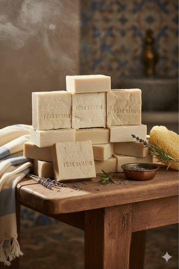 Natural Turkish Bath Soap 12-Pack – Skin Cleansing, Peeling And Anti-Acne Care