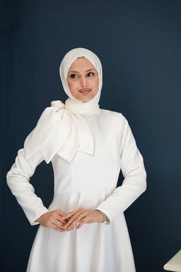 Azade Evening Dress White