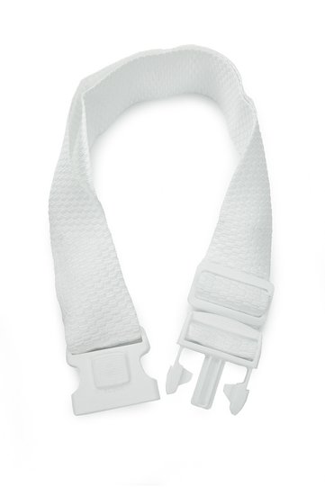 Ihram Belt Adjustable Palaska - Without Rubber, Seamless Plastic Head - White