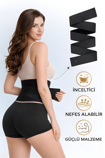 Sculpwrap Waist Trainer Slimming and Firming Corset with Hourglass Look Flexible Waist Bandage