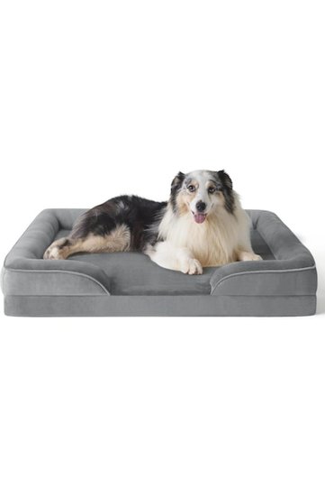 orthopedic sofa-type dog bed, egg-type foam, washable cover, waterproof, size M