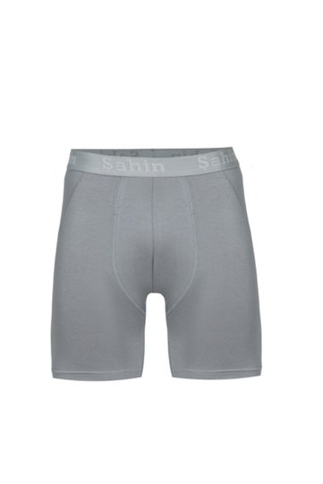 Men's Gray Long Modal Boxers