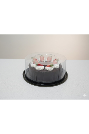 Medium Cake Storage Container 3 Pieces with Lids (Large-30Cm 11cm Depth/Flat-30Cm 6cm Depth/Medium-26Cm 11cm Depth.)