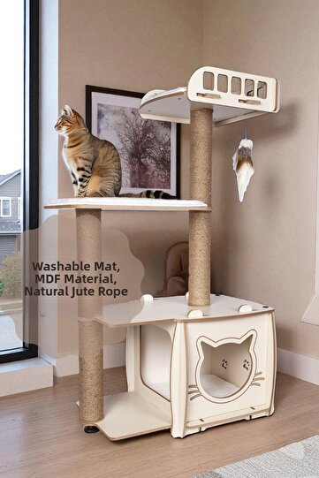 Layered Bed Cat Scratching and Playing House Cat Scratch Board