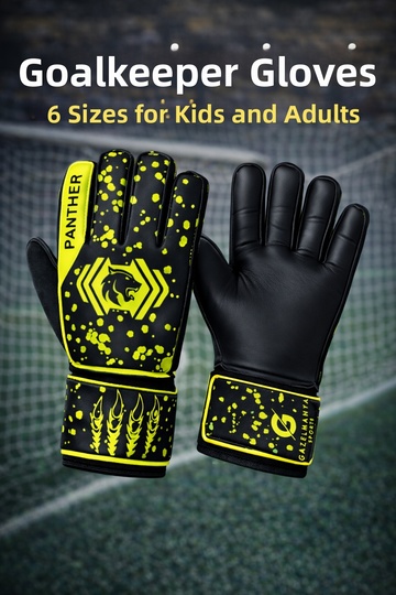 Panther Goalkeeper Gloves Goalkeeper Gloves with Wrist Bandage Adult and Children Goalkeeper Gloves Football