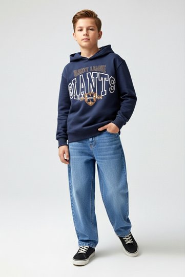 Relaxed Fit Wide Leg Boys' Jeans Denim Pants