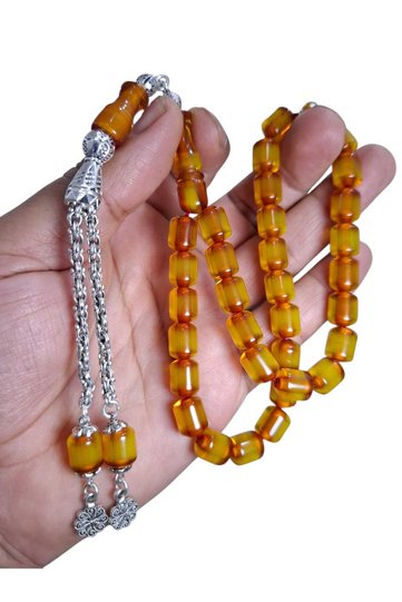 Original Crimped Amber 9*11 mm Suitable for Daily Use Prayer Beads