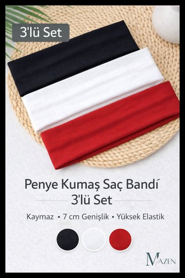 3Pcs Multi-Purpose Combed Cotton Sports Headband Hair Head Bandana Yoga Sweatband Unisex