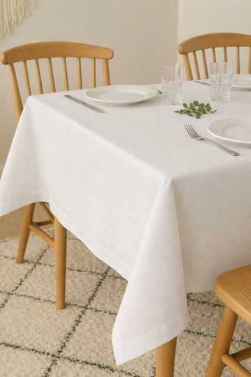 Worry-Free Stain-Proof 160X220 Size Fabric Tablecloth 7001-Clbr