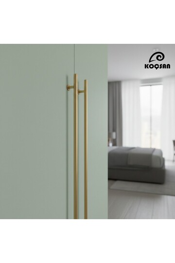 Best handle luxury country kitchen furniture cabinet drawer handle matte gold 704 mm (80cm)