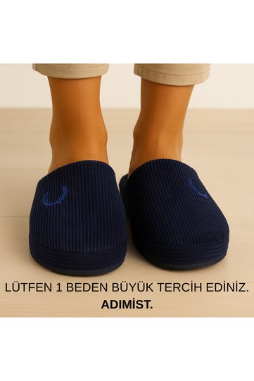 Men's Winter Furry Lightweight Comfortable Non-Slip Sole Soundproof Home Slippers (Narrow Fit.-Washable.)