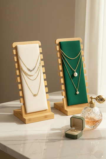 2-Pack Decorative Jewelry Organizer Stand Necklace Bracelet Accessory Organizer Women's Gift