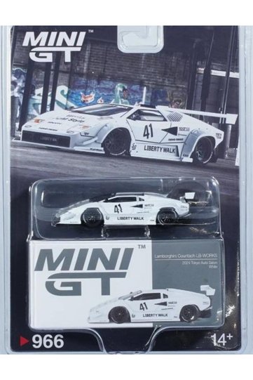 1/64 Lamborghini Countach Lb-Works White 2024 Tokyo Auto Salon - 996 Blister Pack