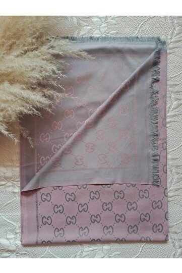 Double-Sided Silky Textured g Pattern Thin Shawl