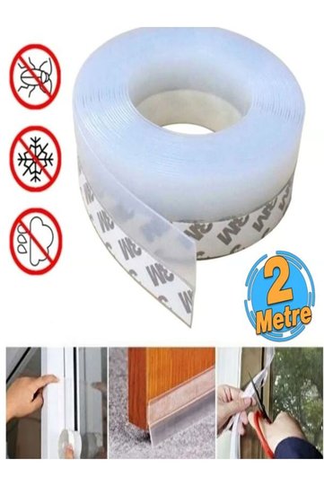 Door Threshold Tape 2 Meters Anti-Dust, Anti-Cold and Anti-Insect Self-Adhesive Insulation Strip 2 Meters