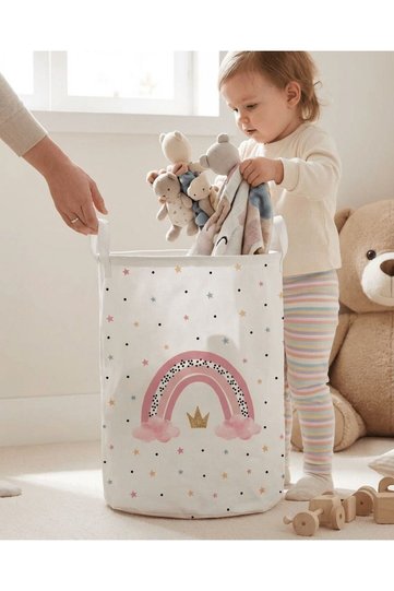 Rainbow Pattern Kids & Baby Room Organizer Toy or Dirty Basket Tlas-305