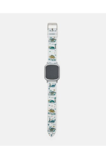 Boys White Printed Digital Watch