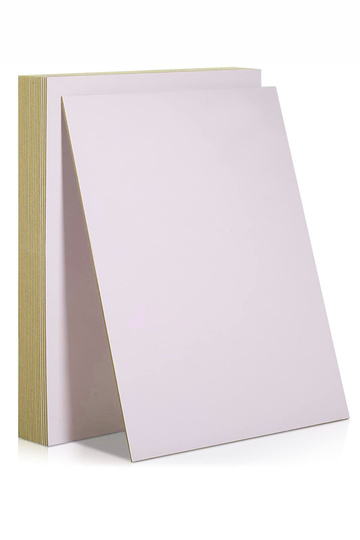 White Colored Cardboard 35X50 cm 5 Pieces 1 Pack Colored Hard Cardboard 1.0 mm Kindergarten Hobby Activity School