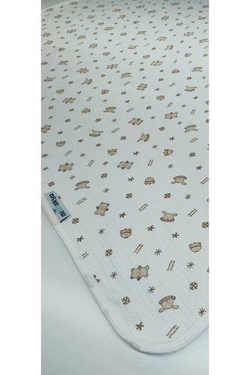 Cotton Single Layer Piping Combed Cotton Newborn Baby Blanket Stroller Cover 80*90