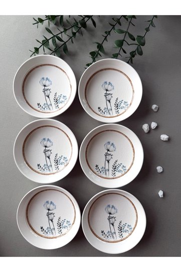 Segah Model Embossed 6-Piece Modern Bowl/Cookie Bowl