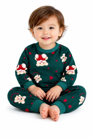 Oz Baby Unisex Baby and Child Set 1-4 Years Micro Suede Four Seasons Top and Bottom Pajamas Tracksuit