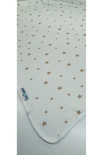 Cotton Single Layer Piping Combed Cotton Newborn Baby Blanket Stroller Cover 80*90