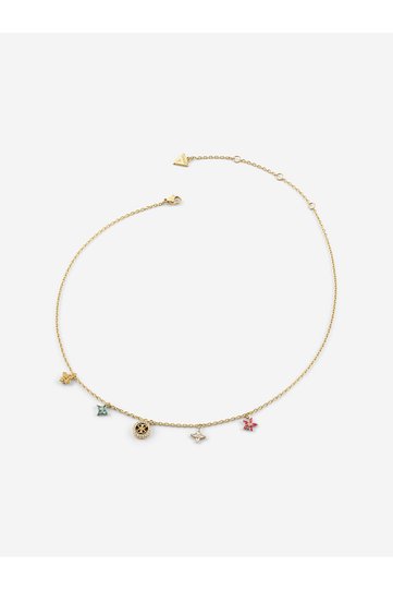 16-18" flower charms necklace