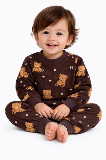 Oz Baby Unisex Baby and Child Set 1-4 Years Micro Suede Four Seasons Top and Bottom Pajamas Tracksuit