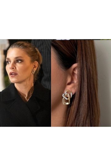 Brand Equivalent Hoop Earrings for an Exquisite Evening Nihal Earring (Aşkın Enver Earring)