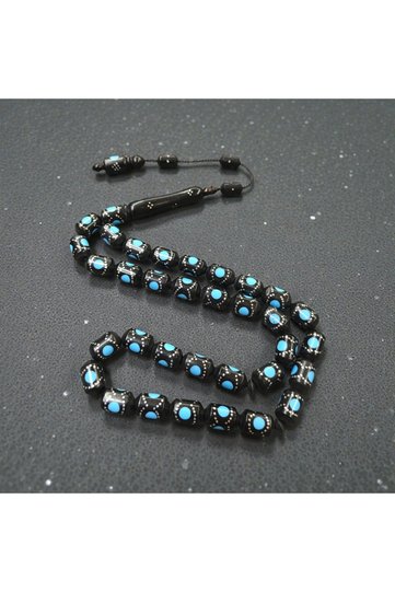 Kuka Mine and Brass Embellished Capsule Cut Prayer Beads