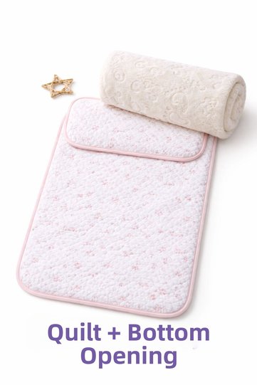 Economical Blanket + Diaper Changing Set Thick Embossed Baby Blanket and Diaper Changing Mat