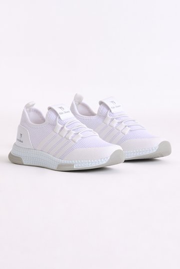 Children's Unisex White Sports Shoes Tbqnt