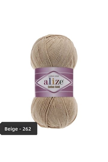 Cotton Gold Amigurumi Thread 100 Gr Hand Knitting Thread Color Code-beige-262- Punch Thread Cotton+acrylic