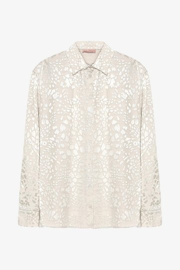 Jacquard Patterned Shirt Stone