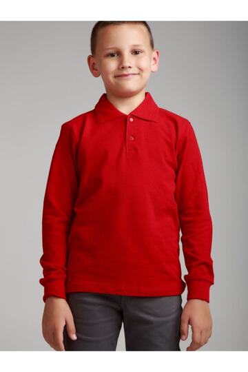 Long Sleeve Polo Neck School T-shirt