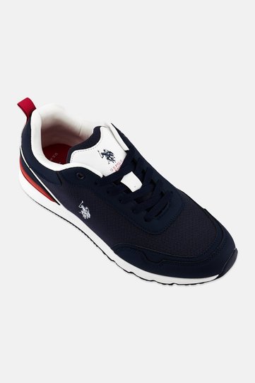 Men Lace Up Casual Shoes, Navy