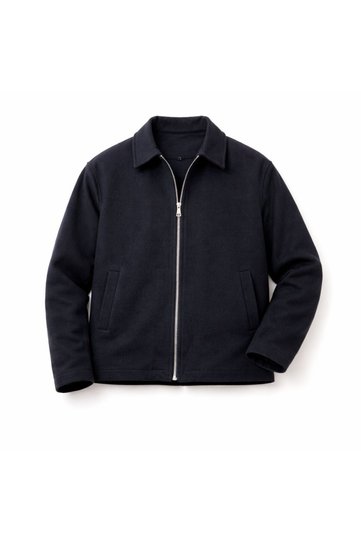 Zippered Cashmere Coat