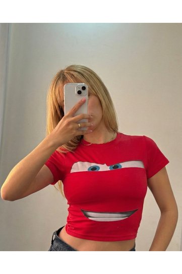 Mcqueen & Sally Detail Cropped Top