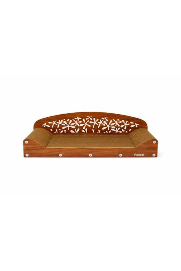 Cardboard Cat Scratching Wide Seat Walnut 68X20X25 cm