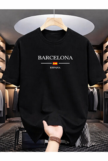 Cty Printed Oversized Black Color T-Shirt Street Style