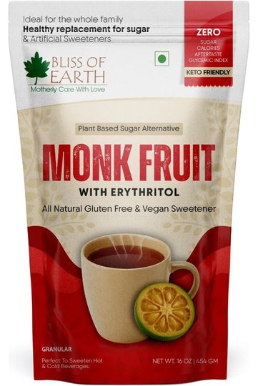Monk Fruit with Erythritol 1lb – Zero Calorie Sugar Alternative, Keto Friendly