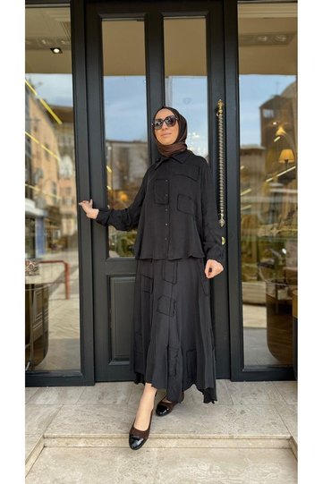 طقم قميص مع تنورة 39304