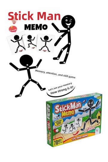 Stickman - ÇöpAdam Memo - لعبة صندوقية للأطفال لتحسين الذاكرة والرؤية البصرية