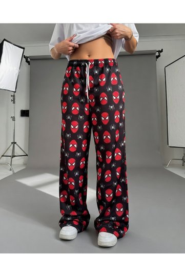 Spider-Man Printed Baggy Unisex Sweatpants (Can Be Used as Pajamas)