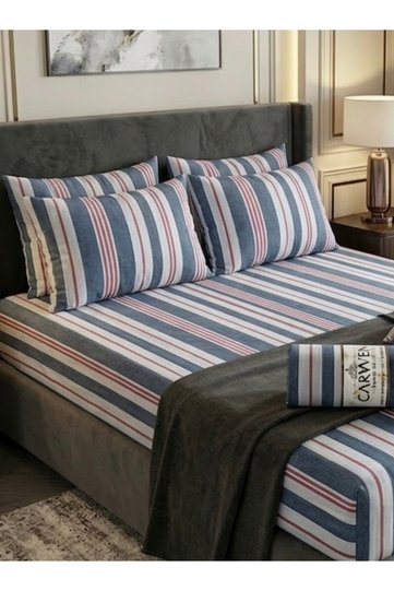 Natural Yarn Dyed Rubber Carpet Bed Sheet Mi Single / Double / Battal
