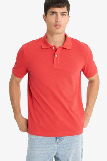 100% Cotton Regular Fit Polo T-Shirt E9504Ax25Sm