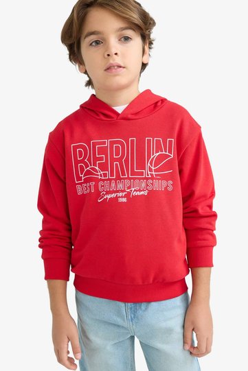 Hooded Printed Sweatshirt for Boys F2847A825Au