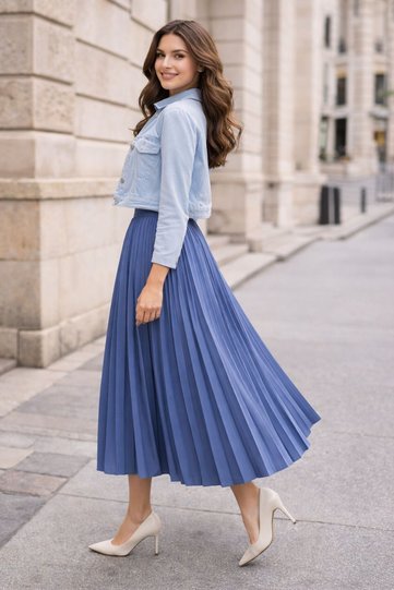 New Season Pleated Skirt