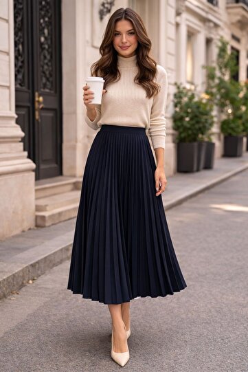 New Season Pleated Skirt