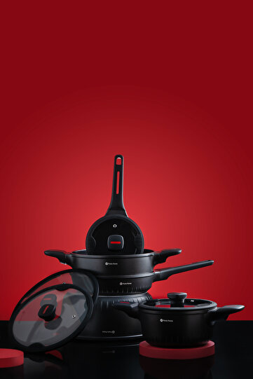 9Pcs Cookware set Magnum series M-1050, Crystal Ceramic, Non-stick, Induction.
